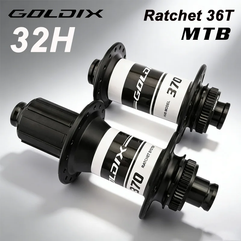 Втулка GOLDIX M370 32-отверстная для MTB, Boost, Ratchet 36T, 148x12, 15x110, передняя втулка J-Bend Center Lock для Shimano SRAM