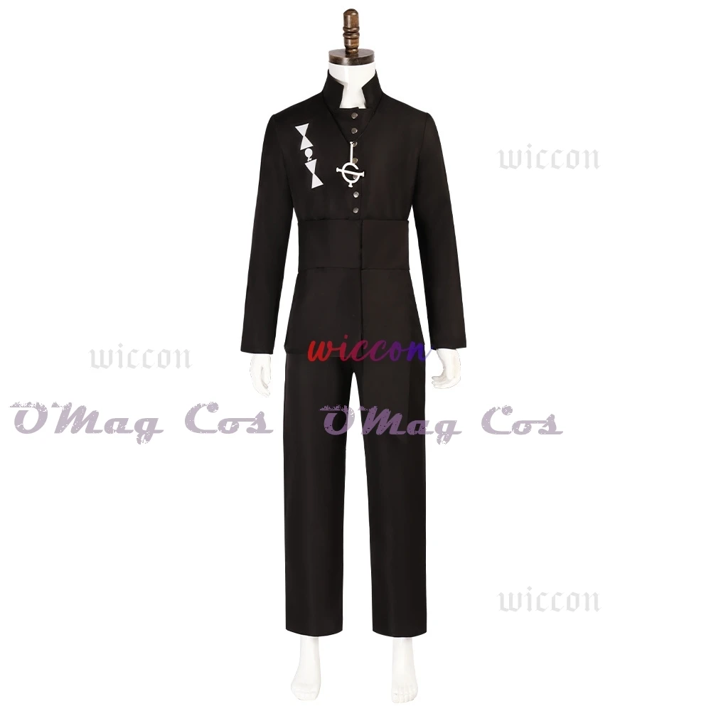 Men Black Rock Band Uniform Full Set Props Nameless Ghoul Outfit For Halloween Stage Performance Carnival Party view 2