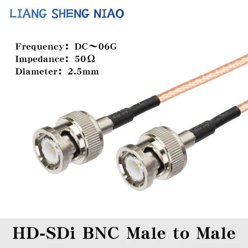 Imagem -06 - Cabo Coaxial de Alta Definição Conector Bnc Macho Filmadora Sdi Câmera de Vídeo 3g-sdi hd 4k 1080p Rg179