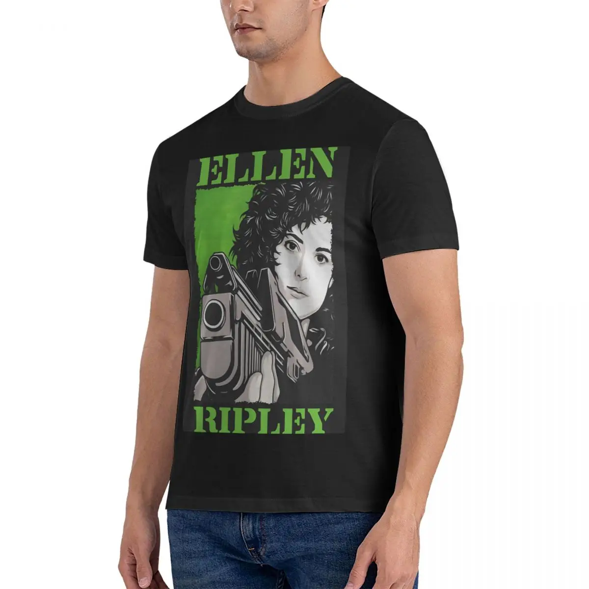 Men T-Shirts Impressive Fashion Pure Cotton Tees Short Sleeve Ellen Ripley T Shirt Round Collar Tops Gift Idea