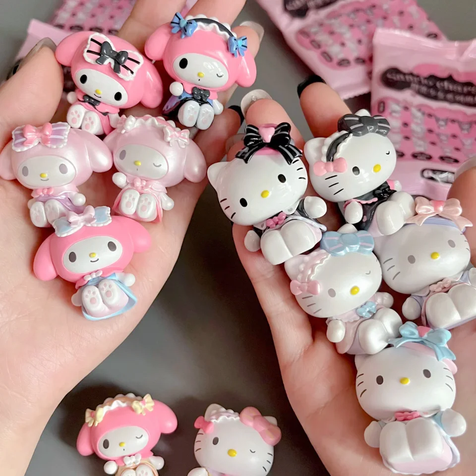 

Kawaii Sanrio Sweet Bud Girl Beans Blind Bag Hello Kitty Kuromi My Melody Anime Mini Collectible Figurine Mini Beans Desk Decor
