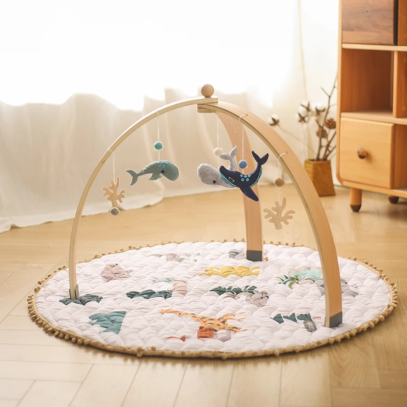 Jeu de bug astique en Bois pour Bébé, Mobile, Jouets Sensoriels, Fusée, Hochet, Activité, Pliable, Cadre, Décorations de Salle, 1 Ensemble