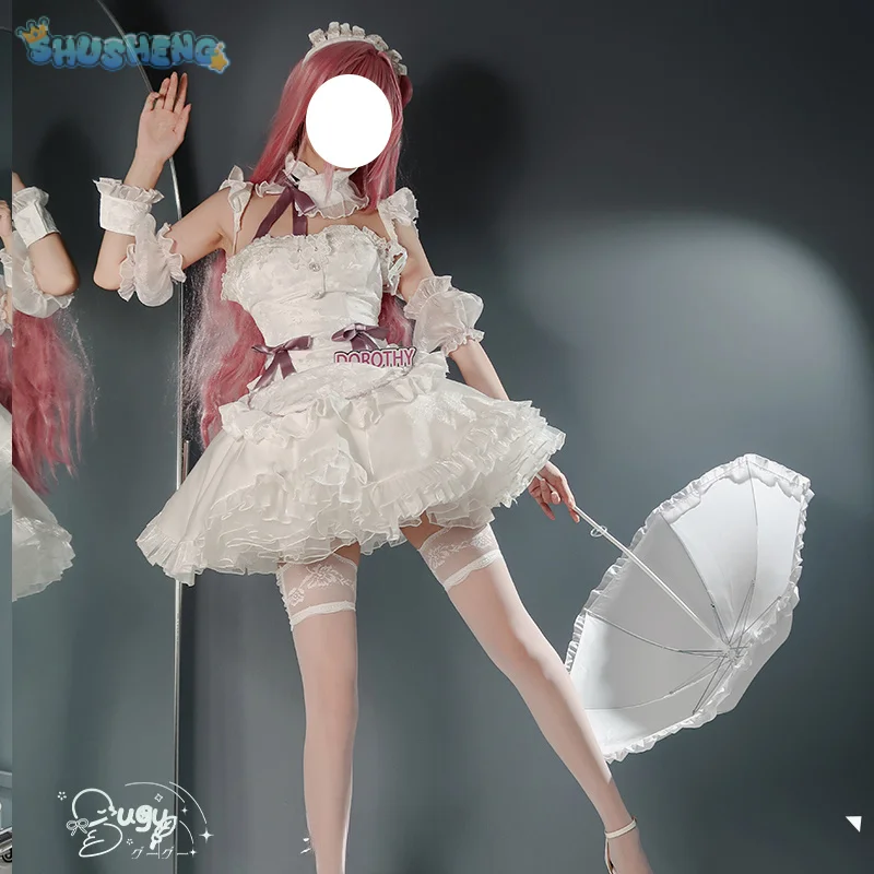 

Doro NIKKE：The Goddess of Victory Dorothy Cosplay Costume Halloween Carnival Sweet Lolita Dress Wig Props Women Maid Net Uniform
