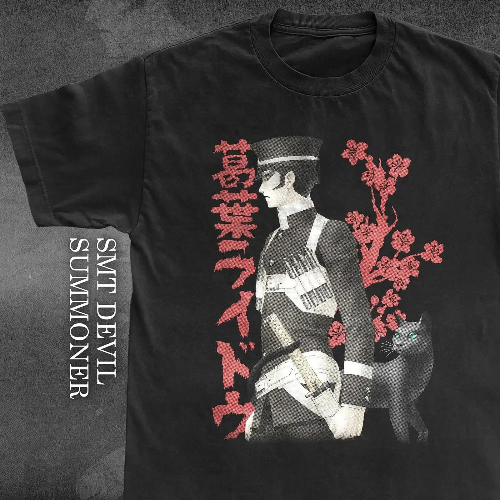 SMT DEVIL SUMMONER Raidou Vintage Style T Shirt vintage Washed designer clothes Top For Everyday Wear Stretched Breathable