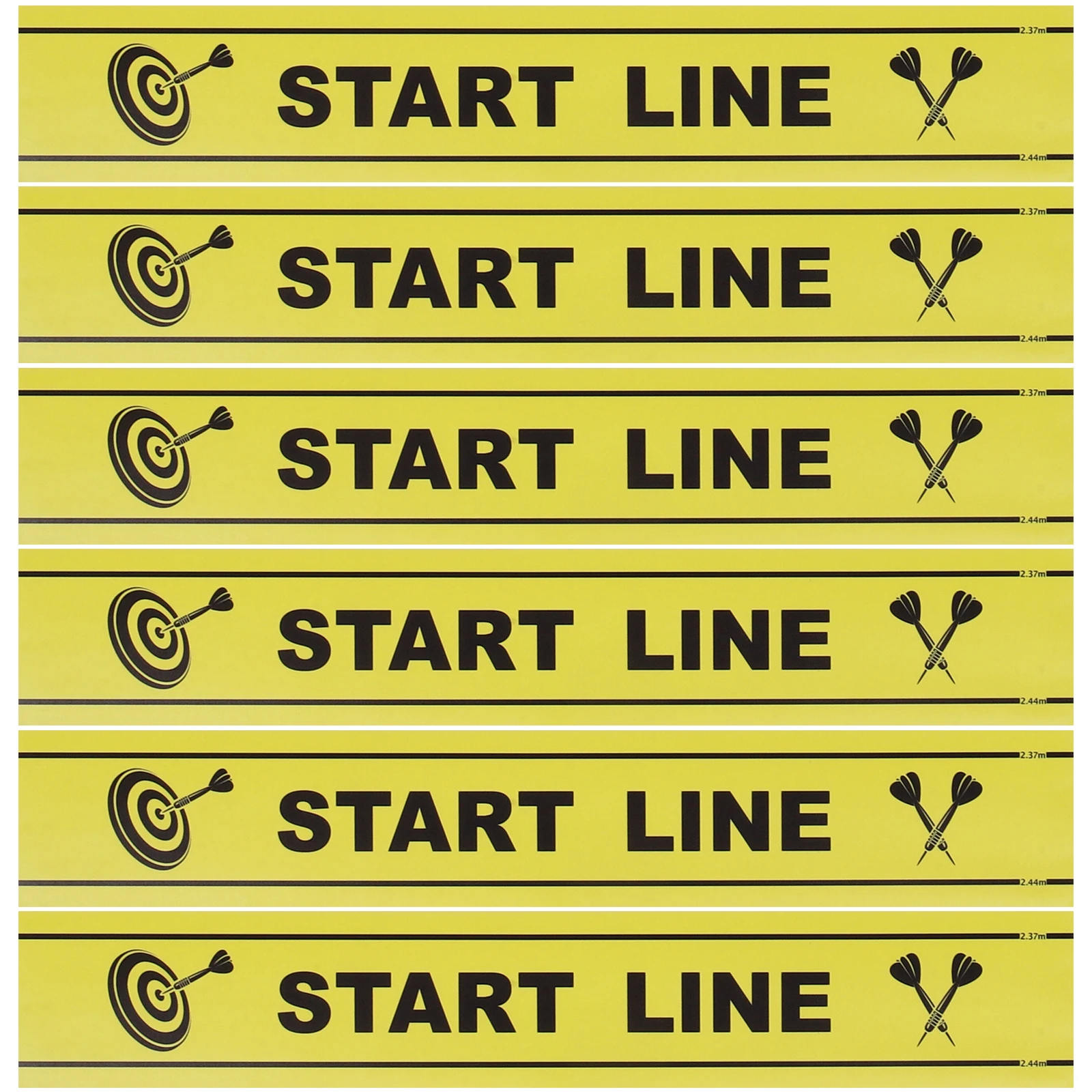 

Dart Line Mark Indoor Floor Sticker Durable Pvc Throwing Guide For Accurate Aim Game Night Family Fun Ground Marker For Dart