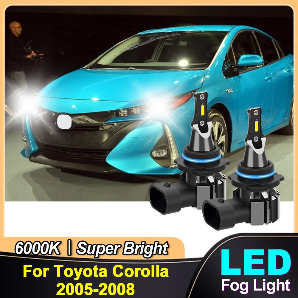 

30000LM Auto Fog Lights 12V 6000K White Fog Lamp 360 Degree Lighting Fit For Toyota Corolla 2005 2006 2007 2008