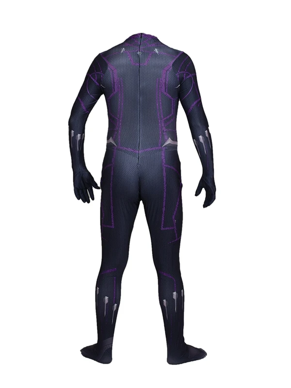 Halloween Black Panther Cosplay Costume 3D Print Adults Kids Newest Superhero Zentai Suit Bodysuit Men Party Jumpsuit