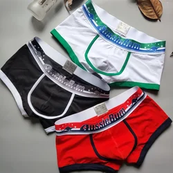 New cotton men's slim hip boxer briefs come with boxer shorts and men's fashion personality