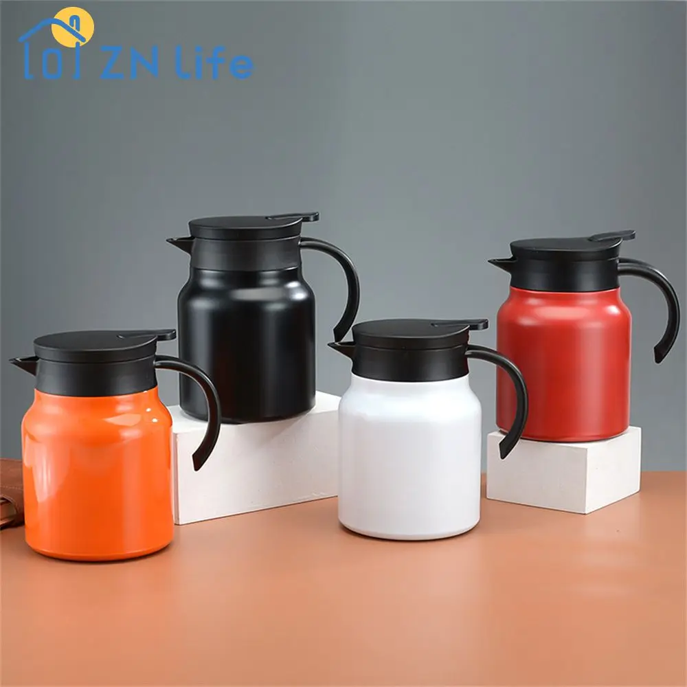 Stainless Steel Coffee Pot Heat-preserving Portable 1000ml Home Office Stewing Teapot Large Capacity Thermos Pot