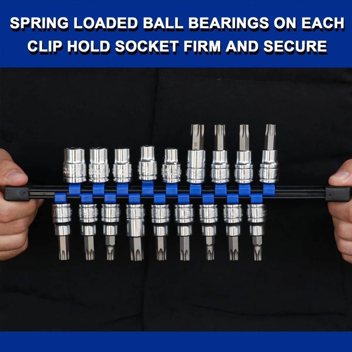 

3Pcs Plastic Sleeve Socket Organizer Double Sided Detachable Tray Premium Adjustable Socket Holder Durable Storage Rack