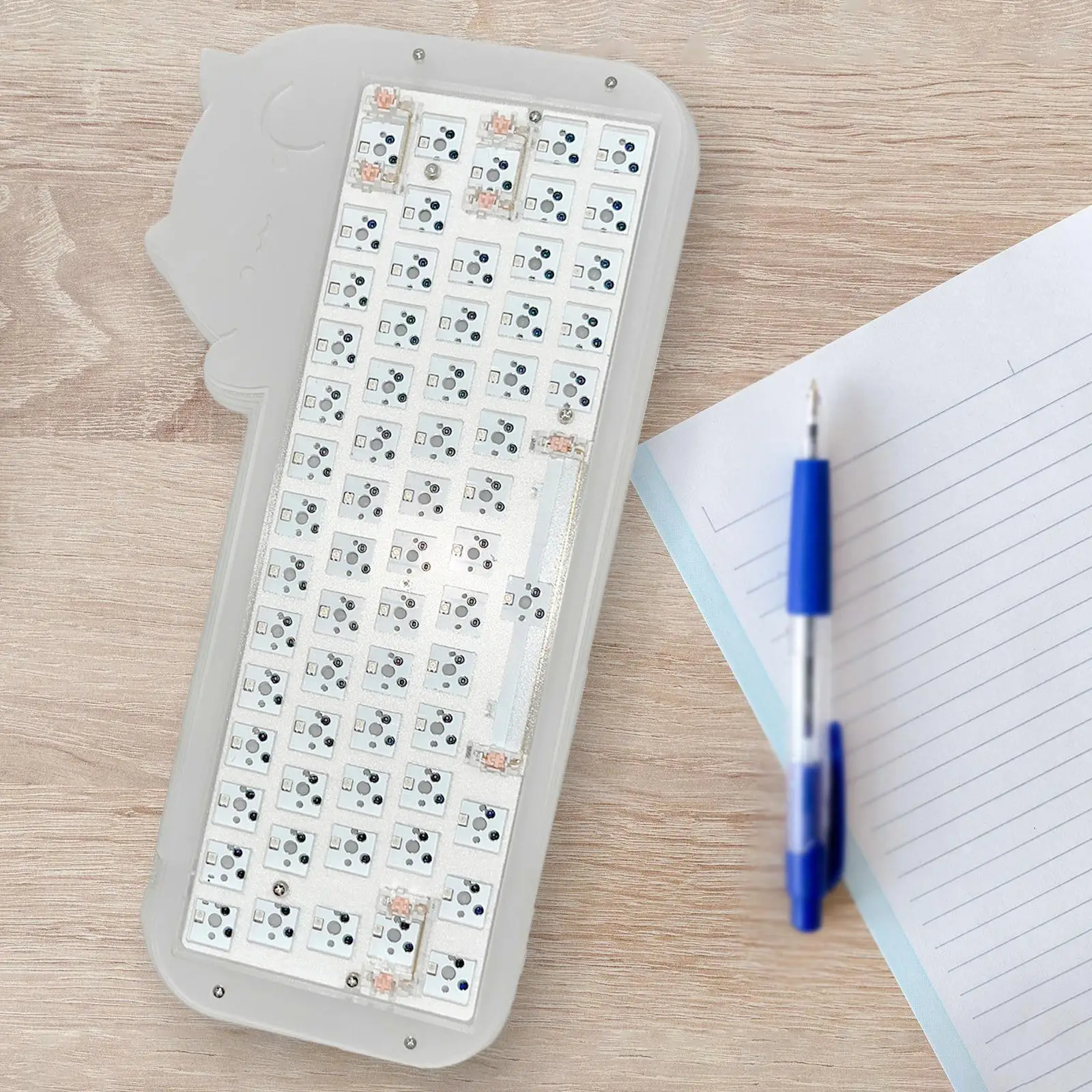 Mechanical Keyboard DIY Kit, Switches RGB Lighting Effects 65% Modular, Mounting Plate for Computer PC Windows