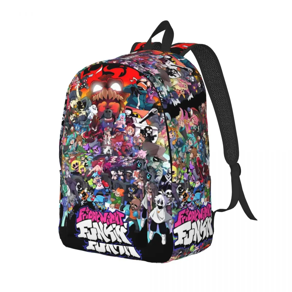 Friday Night Funkin Backpack Elementary High College School Student FNF Games Gamer Bookbag Teens Daypack Hiking