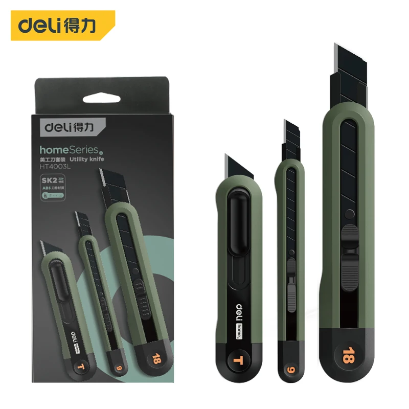 1/3 Pcs Utility knife Set SK5 Blade Self-locking or Rebound Design Art Knife Sets Multifunctional Portable Hand Tool Knives