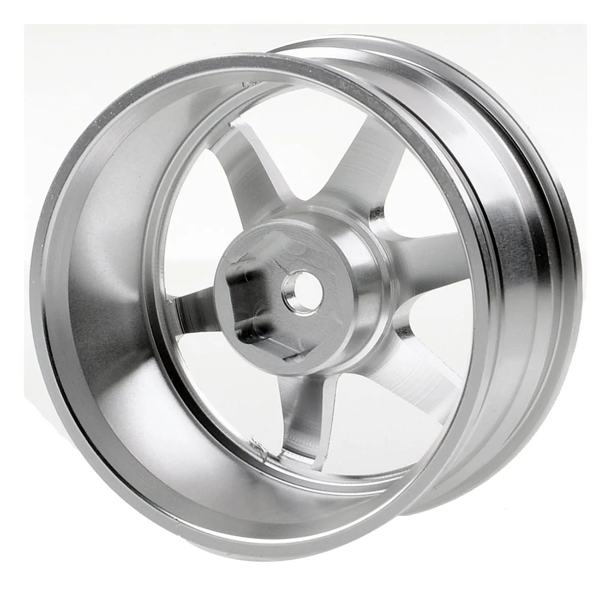 6 Spoke RC Car Parts For NEW Wheel Rim For RC 1/10 On-Road 1052 Drift Sakura TE37+ Silver