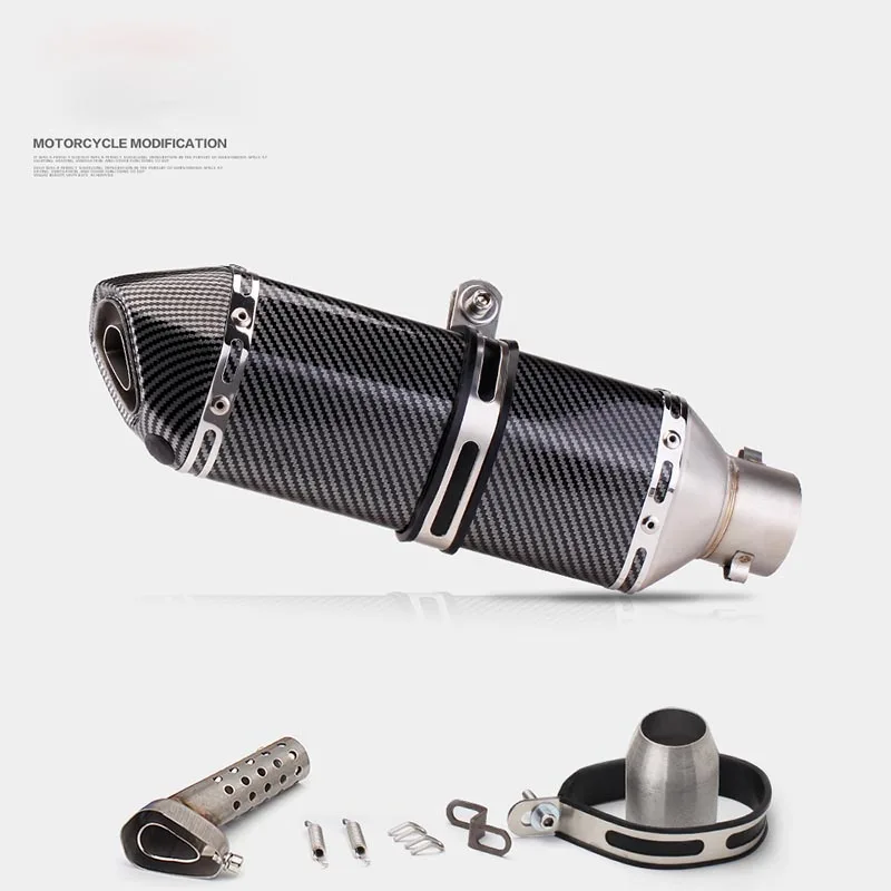 

Motorcycle Exhaust Pipe For Z900 NIJA400 R3 Hurricane 302 Spring Wind 250SR Exhaust Pipe Modified Small Hexagonal Exhaust Pipe