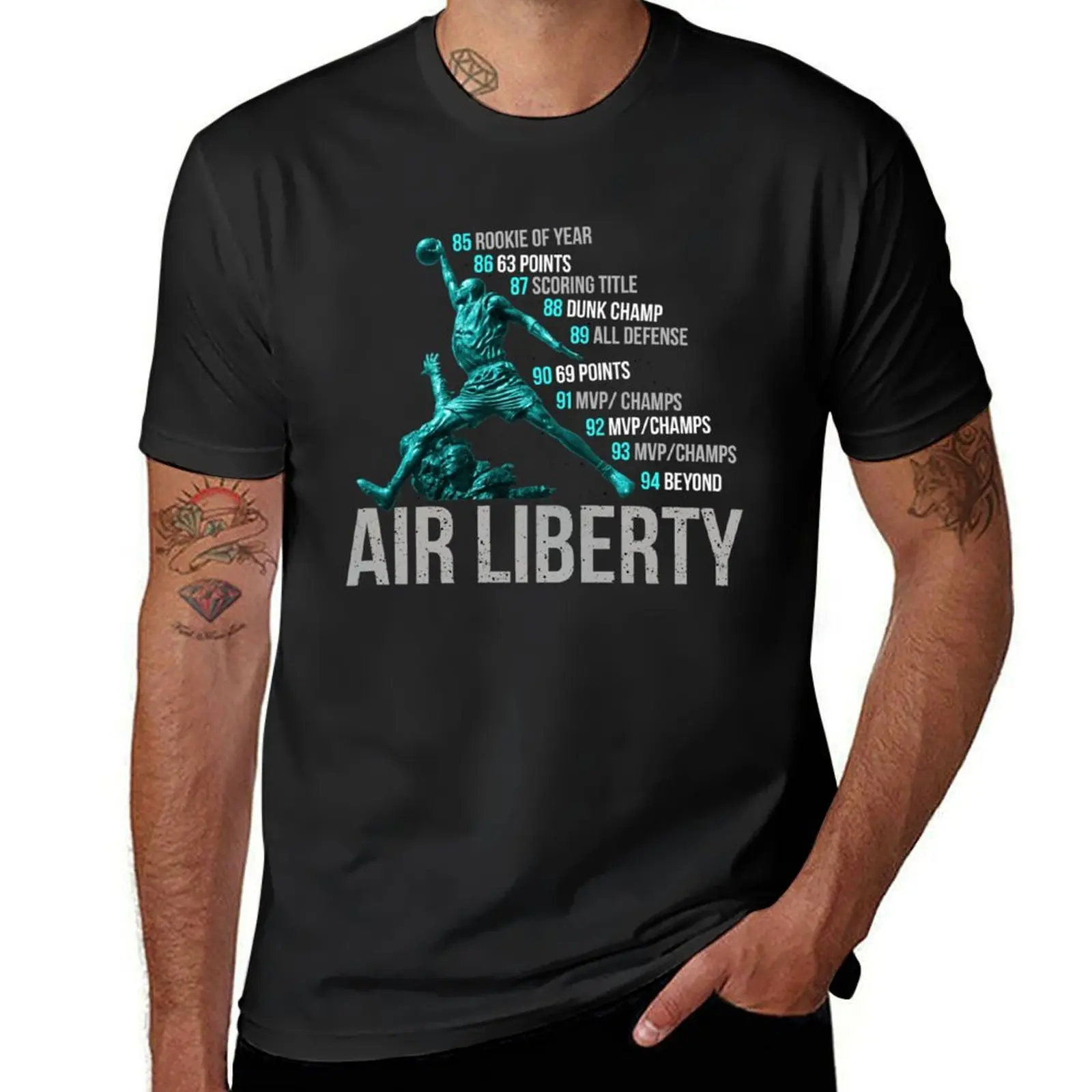 Lady Liberty 10 T-Shirt blacks tees mens cotton t shirts