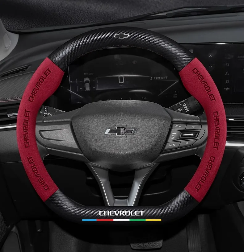 Car Steering Wheel Cover For Chevrolet Aveo Bolt Onix Cruze Spark Cavalier Colorado Lacetti Trailblazer Silverado Tahoe Traverse