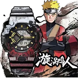 NEW Naruto Sasuke Uchiha Itachi anime cartoon electronic watch male and female junior high school students trendy luminous gift