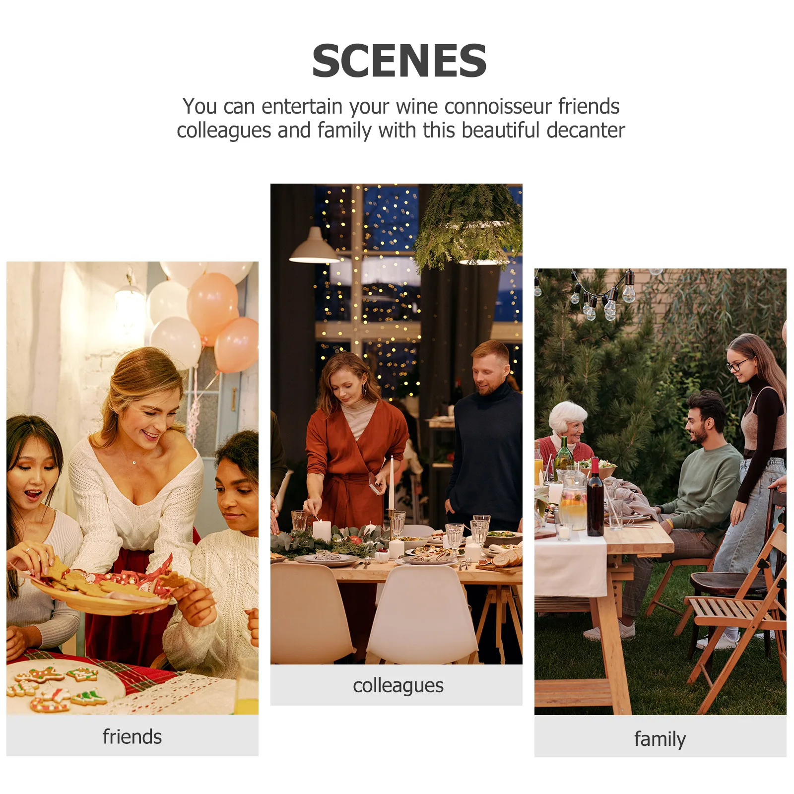 

Transparent Wine Decanter 500ml Elegant Glass Liquor Dispenser for Home Bar Decor Whiskey Glass Bottle Richer Taste