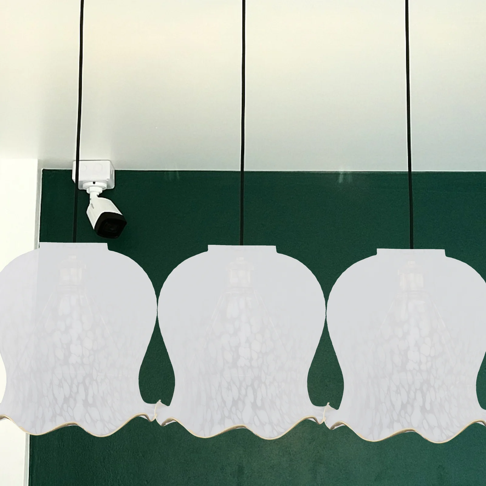 غطاء مصباح زجاجي عاكس الضوء المنزلي الرقيق غطاء مصباح السقف الحديث بسيط معلق حامل مصباح لينة الدافئة ديكور الإضاءة