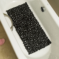Non-Slip PVC Bathroom Mat with Suction Cups for Safety Waterproof Slip-Resistant Bathroom Floor Shower Mats Bathtub Beside Mat