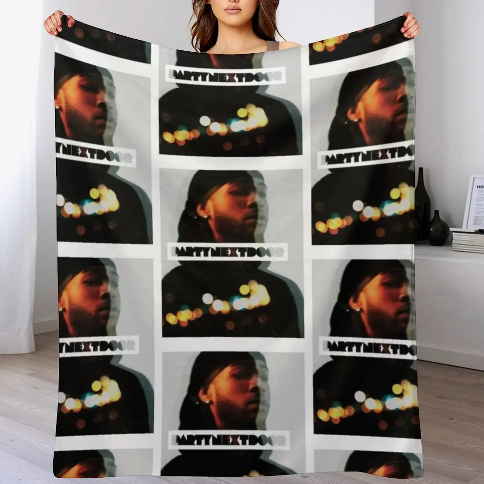 Partynextdoor Album Cover Throw Blanket Soft Sherpa Fleece Warm Blanket for Winter