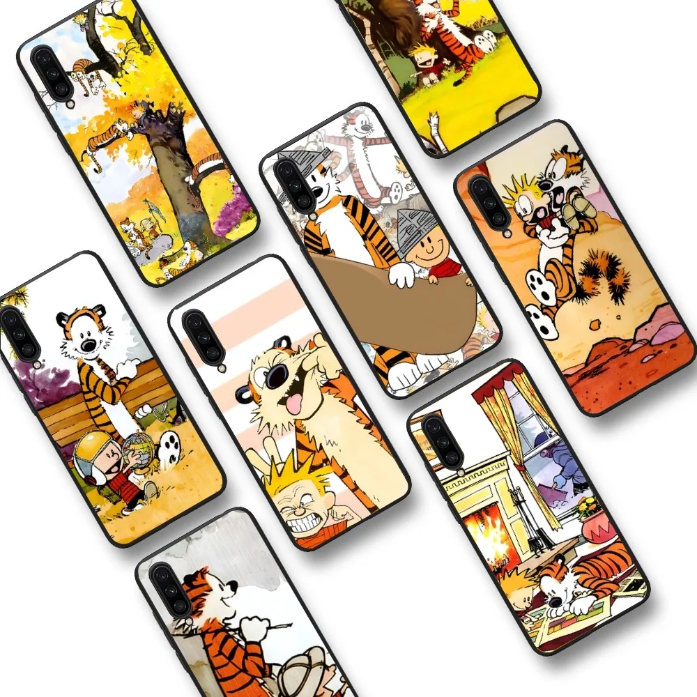 

C-Calvin and H-Hobbes Phone Case For Xiaomi Mi 5X 8 9 10 11 12 lite pro 10T PocoX3pro PocoM3 Note 10 pro lite