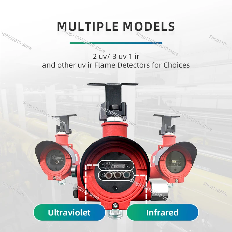 S600-Ex Optical Fire Alarm System Explosion Proof Flame Detector Ultraviolet & Infrared Combined
