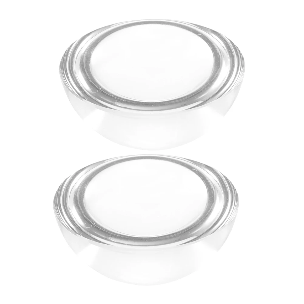 

2Pcs Glass Calligraphy Paperweight Dome Shape Tailor Paper Weight Block for Sewing Quilting Painting Writing Desk Use