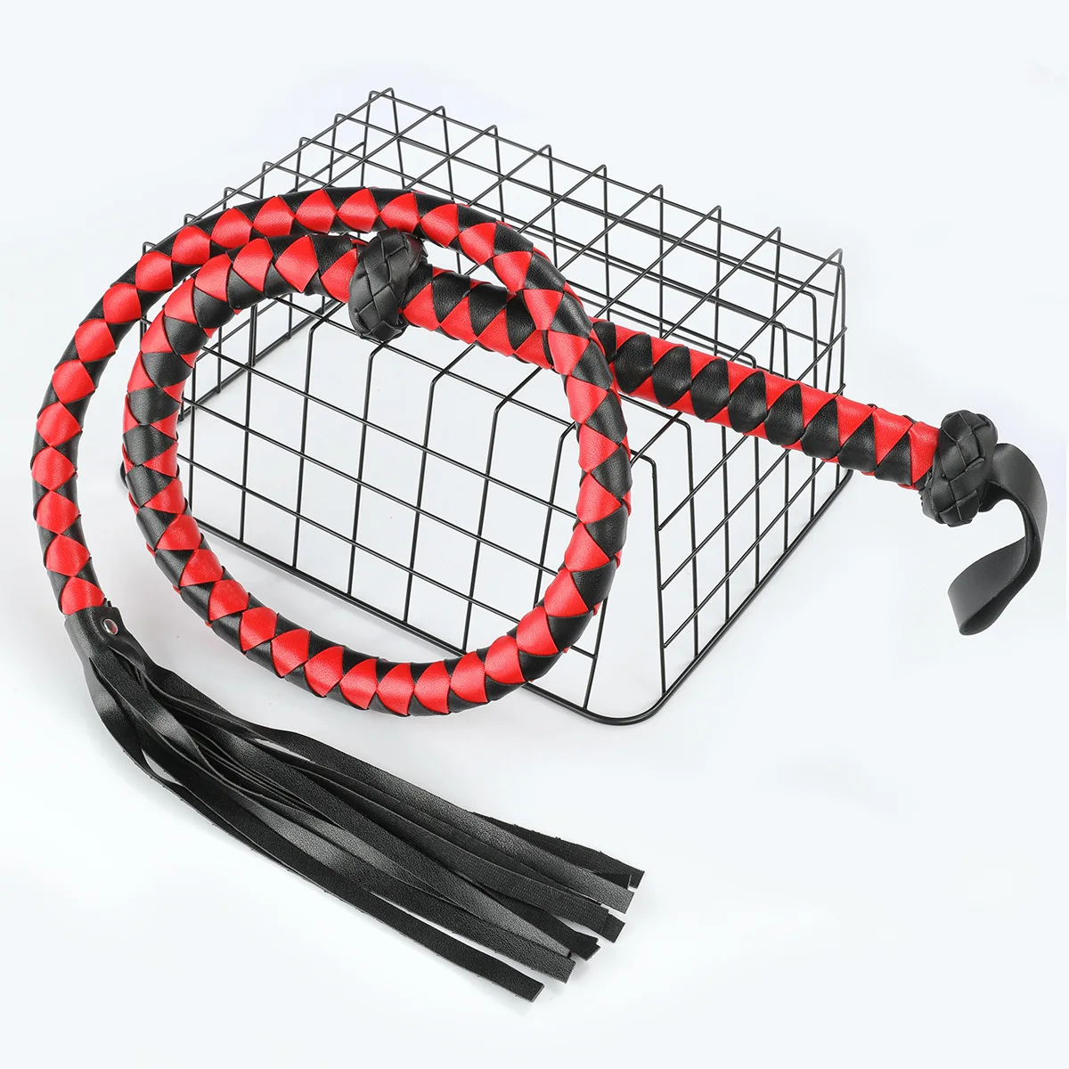 سوط حصان من جلد البولي يوريثان مقاس 143 سم - محصول ركوب الخيل المتين لفروسية الحصان #1