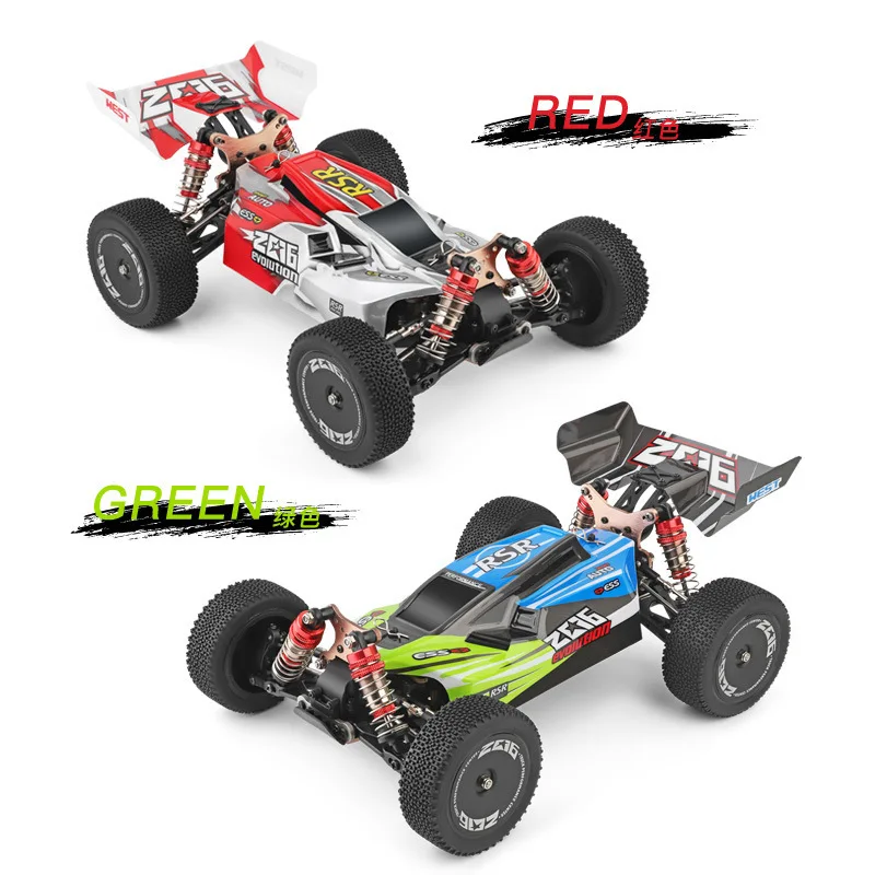 Wltoys 144001 Remote Control Car 1 14 Scale 4WD High Speed Alloy Off Road Climbing Buggy Oil Pressure Shock Absorption For