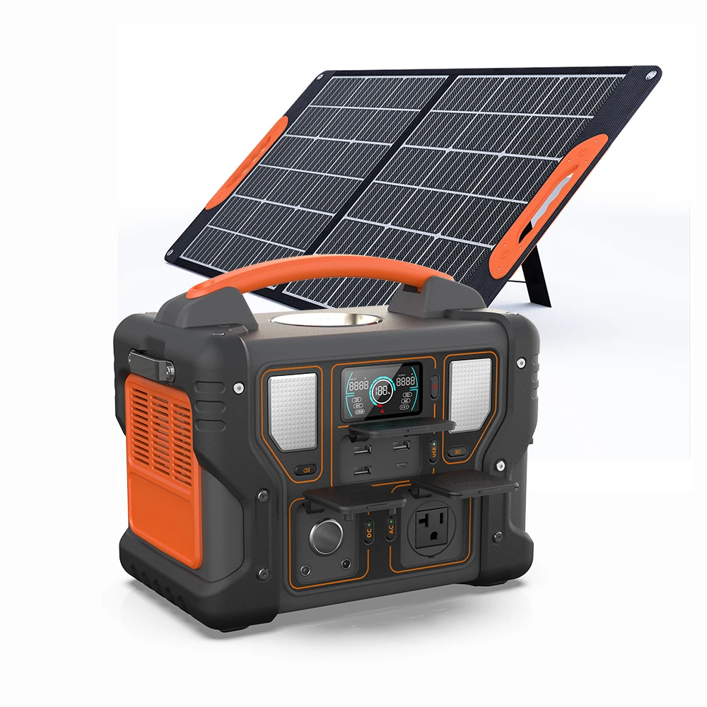 600 watts camping mobile solar generator battery charging charging power bank lithium ion 600 watts portable power station
