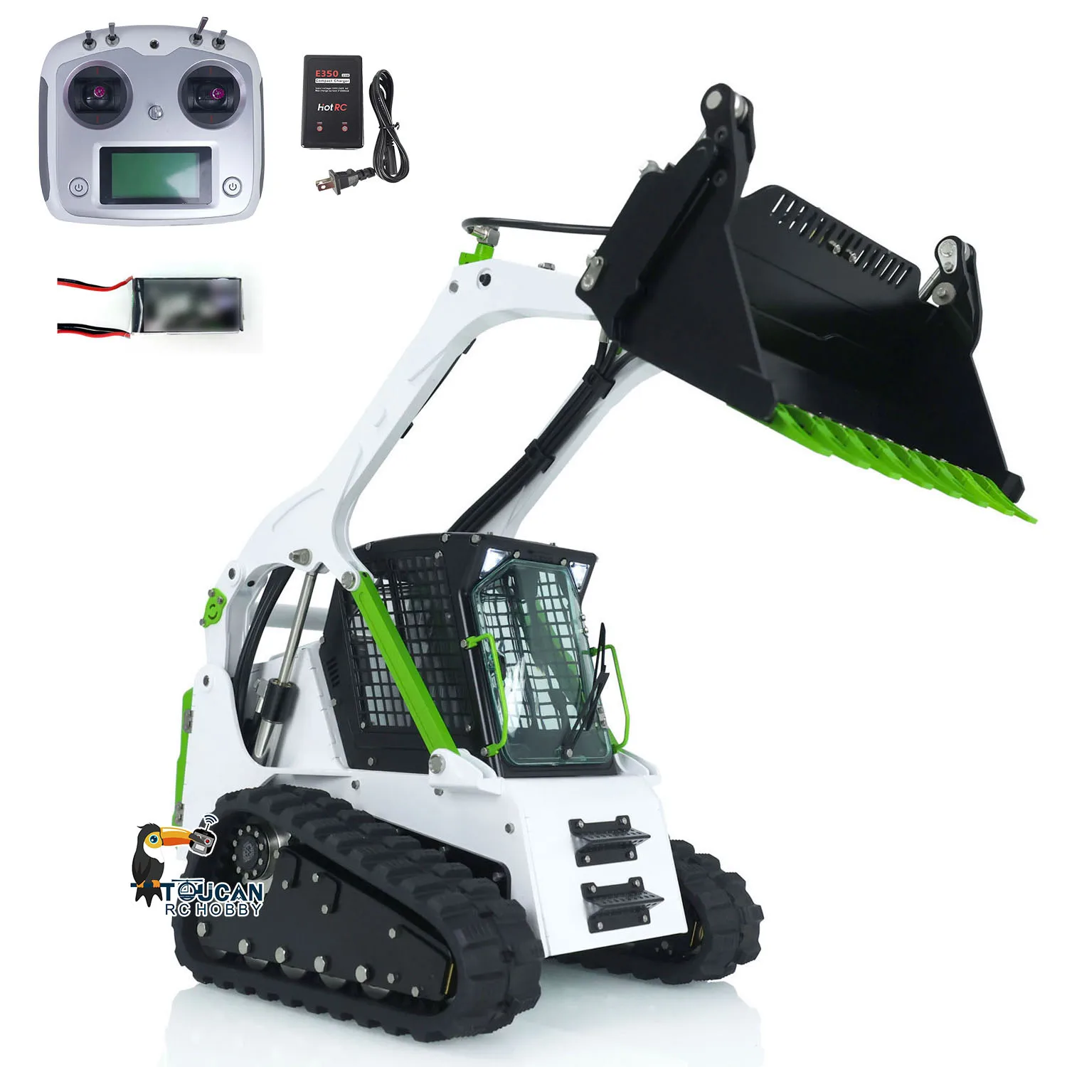 

LESU 1/14 Aoue Lt5 RC Hydraulic Loader Skid-Steer RTR Radio Tracked Car Trucks Outdoor Toys THZH1353