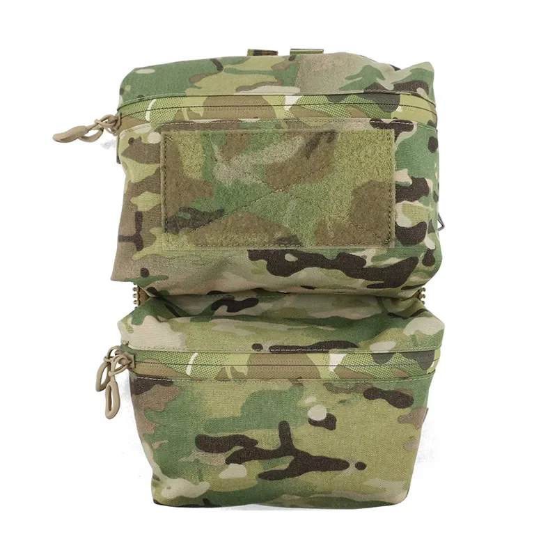 

Tactical Back Panel Double Pouch for FCPC Ferro Plate, Military Molle Zipper, Delustering TwinFalcons, TW-P112