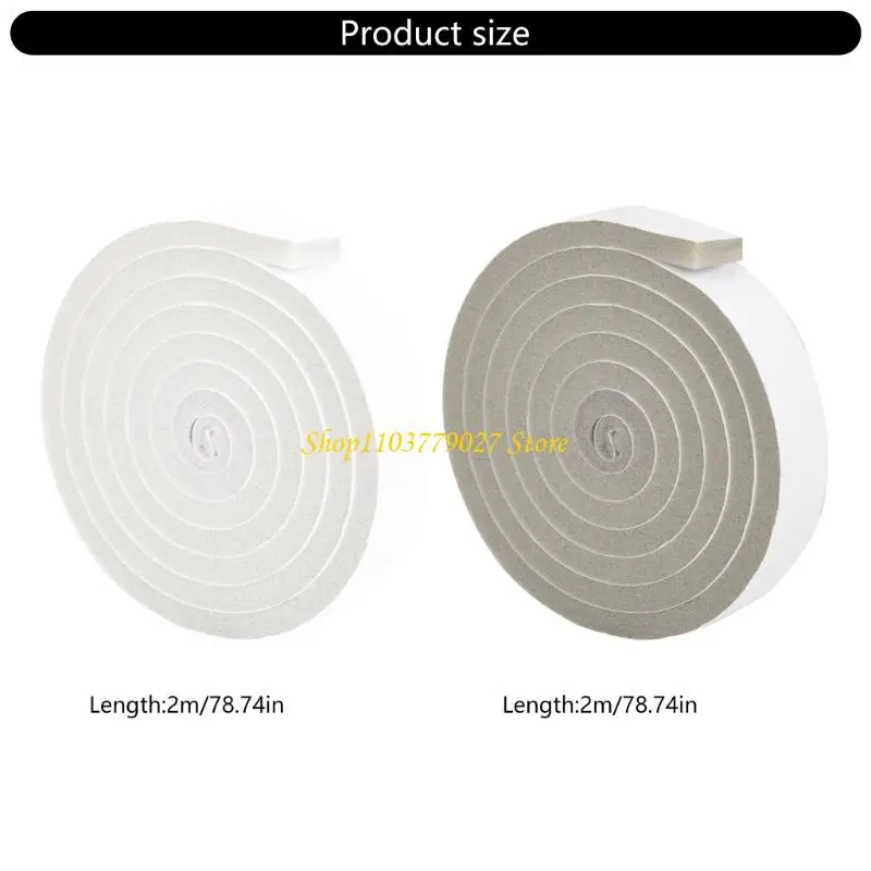 C4DF الضوضاء حجب الباب نافذة شرائط عزل الإسفنج لاصق لعزل المنزل الغبار #6