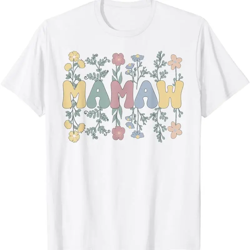 

Groovy Mamaw Grandmother Flowers Grandma T Shirt