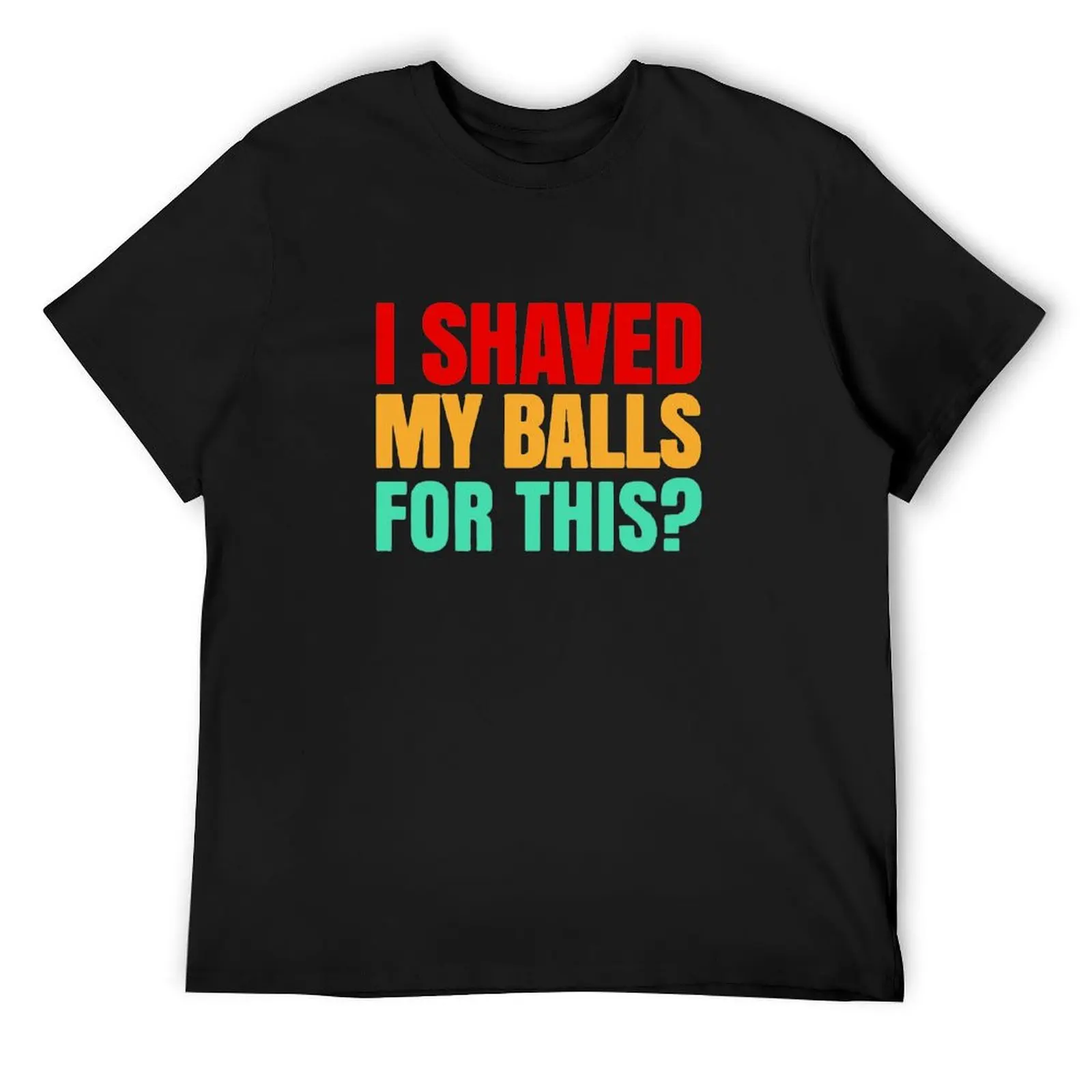 I SHAVED MY BALLS FOR THIS FUNNY Art T-Shirt anime t shirts vintage graphic tee tshirts for men