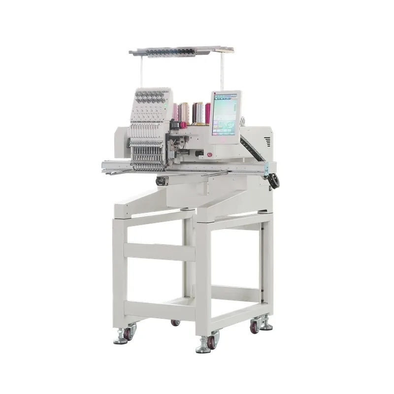 Single Head Automatic High Speed Computerized Embroidery Machine with Touch Screen for Cap and Flat Embroidery Home Use New