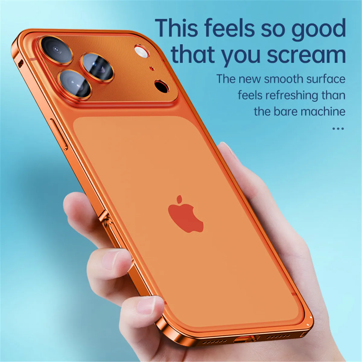 Wytrzymała obudowa z metalu ze stopu aluminium do iPhone'a 17 Pro Max 16 15 14 13, metalowa osłona obiektywu, szkło ochronne, odprowadzanie ciepła. — zdjęcie produktu 5