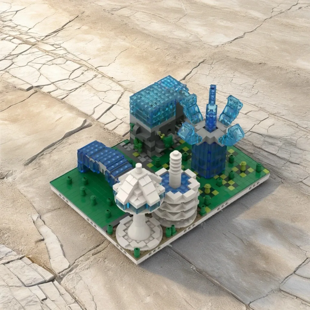 

1381 шт. MOC модульный городской DIY городской коллекционный выпуск образовательная модель строительные блоки игрушки на день рождения подарок