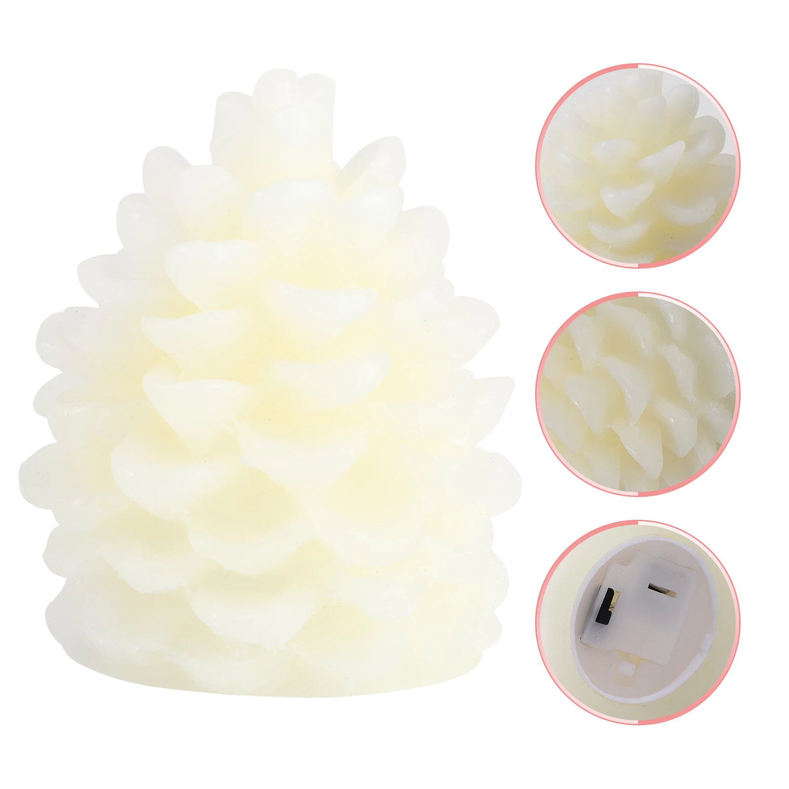 

1pcs Creative Pine Cone Led Lamp Large Size Electronic Light Home Hotel Bedroom Decoration Powered 2032 Mini Gift