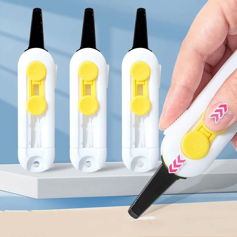 Box Cutter Mini Magnetic Box Cutter Box Cutter Safety Lock For Opening Packages Cartons Box Opener Razor Perfect For Home Use