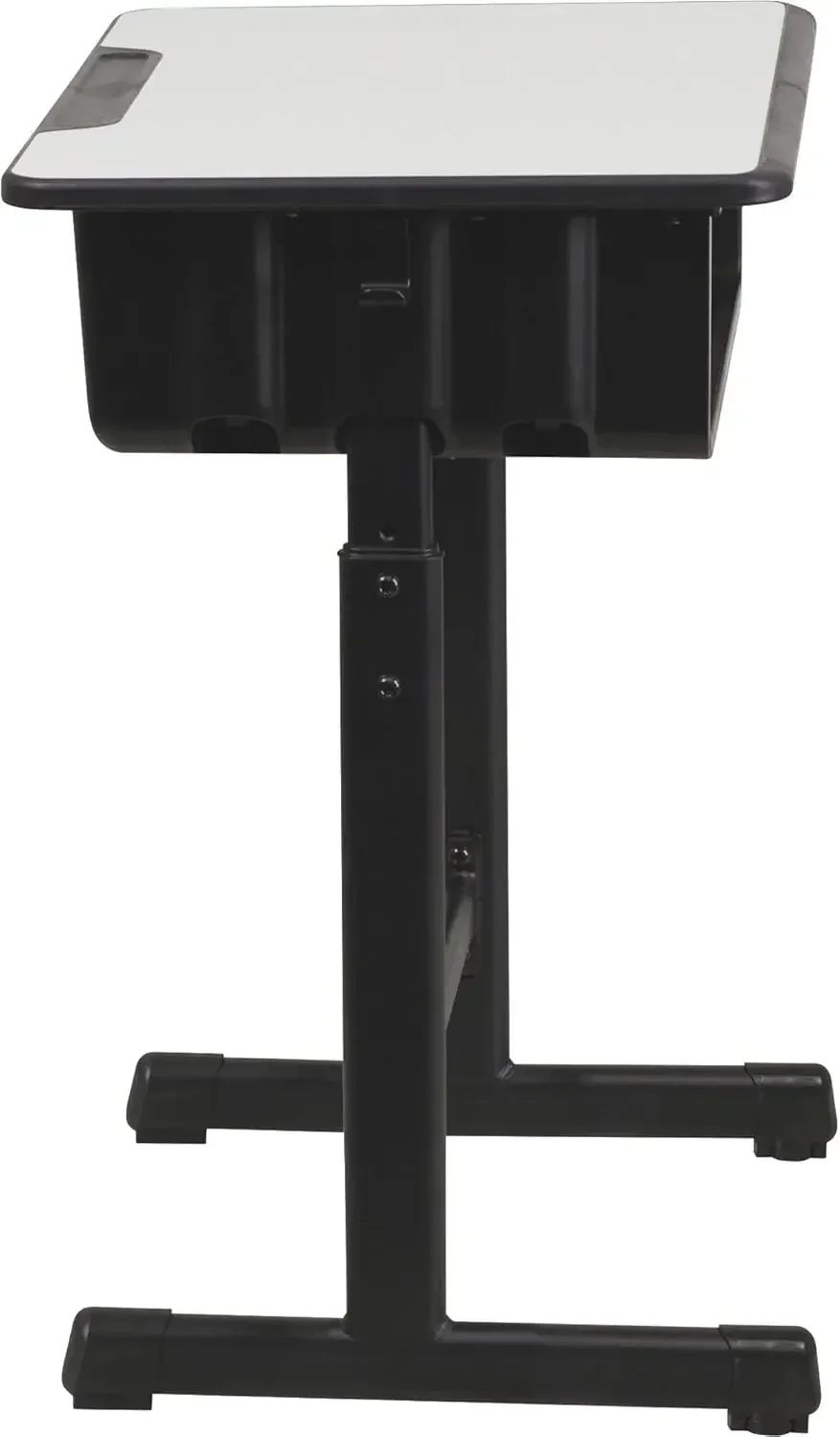 Furniture Billie Open Front Student Desk for Classrooms or Remote Learning, Height Adjustable School Desk with Book Box an