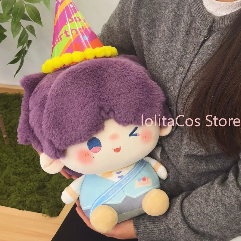 

35cm Love and Deepspace Rafayel Big Head Plush Doll Anime Hug Pillow Cosplay Dress Up Stuffed Toys Girl Birthday Gift Xmas