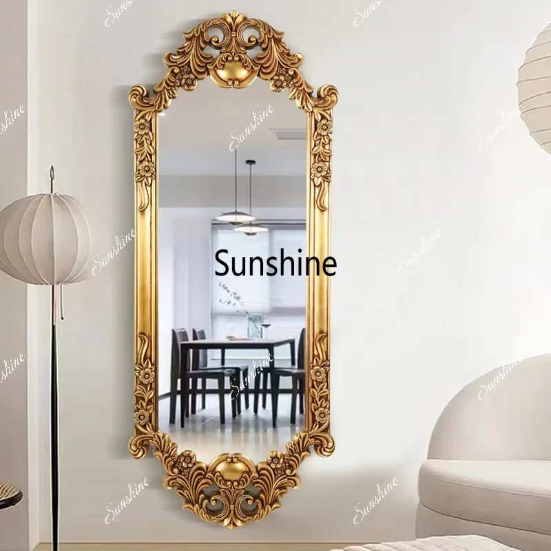 French Full-length Mirror Living Room High-end Decoration Large Clothing Store Dressing Mirror