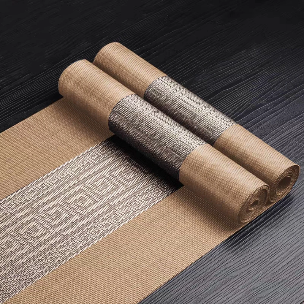 New Chinese Style Table Flag Table Mat Tea Table Cloth Zen Tea Ceremony Waterproof Tea Pad Dining Table Luxury Long Strip Cloth