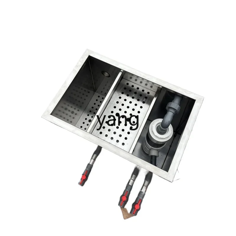xyy large koi fish pond fish stool separation wet and dry separation filter box 304 stainless steel box