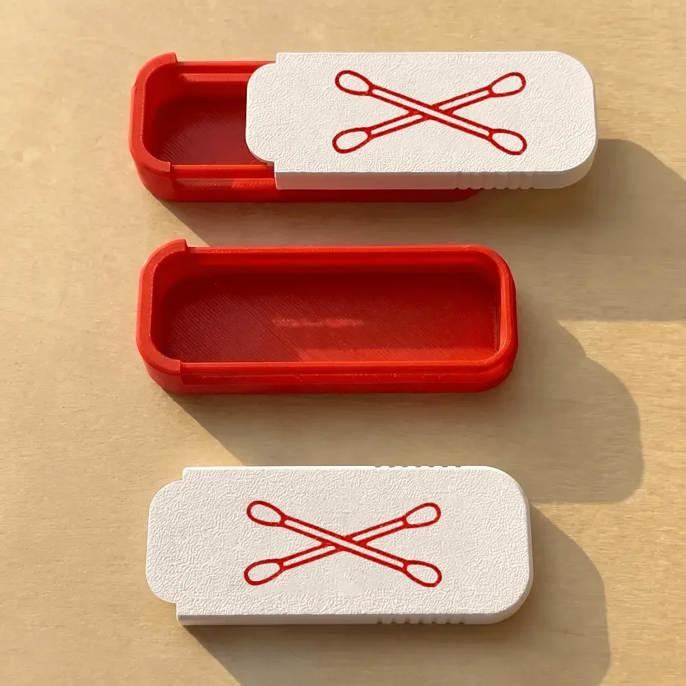 1PC Portable Reusable Cotton Swab Storage Box Travel-Friendly Organizer for Work And Daily Care (Cotton Swabs Not Included)