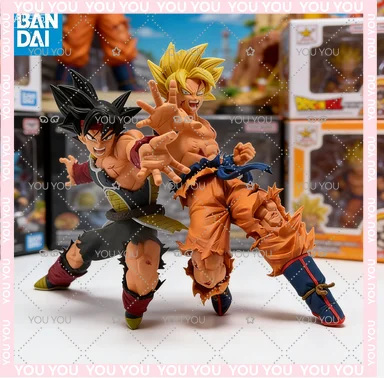 

Adults Fun Original Genuine Bandai Banpresto DBZ 23cm Son Goku Burdock Action Figure Model Gifts Collectible Figurines for Kids