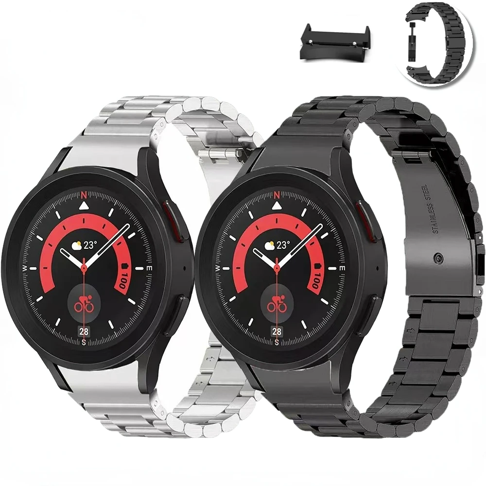 

Stainless Steel Strap For Samsung Galaxy Watch 5/4 40mm 44mm/5 Pro No Gaps Metal Wristband For Galaxy Watch 4 Classic 42mm 46mm